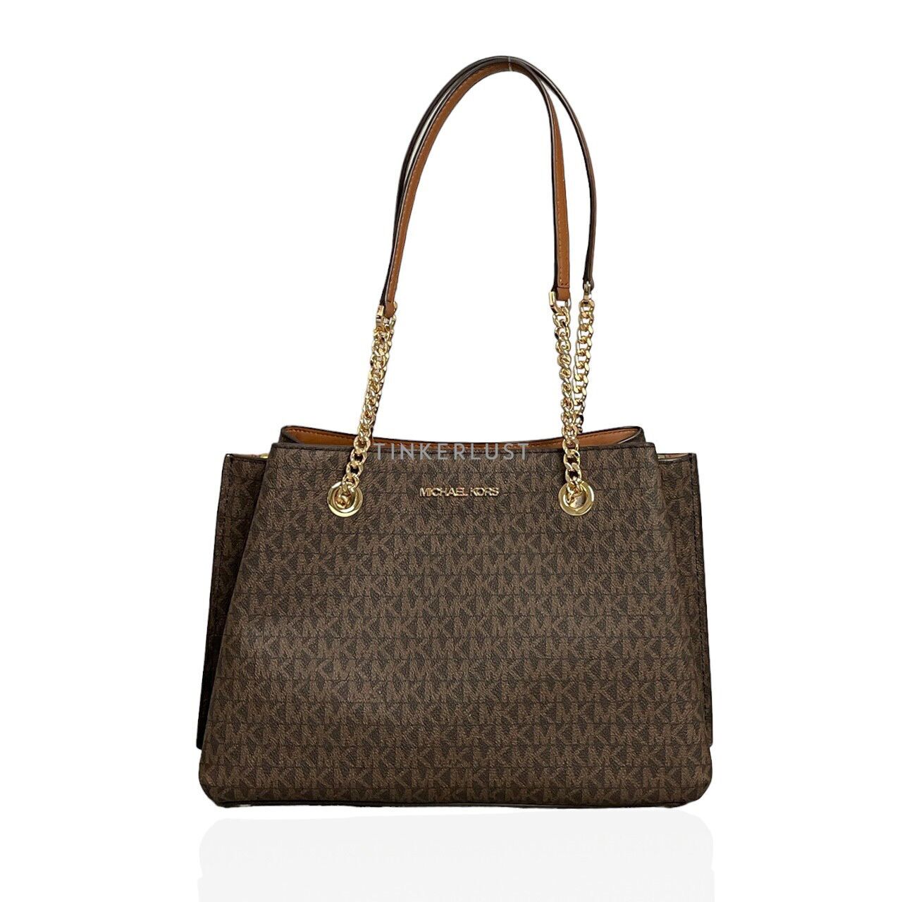 Michael kors signature top canvas tote